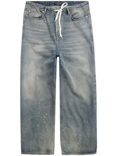 Balenciaga широкие джинсы с кулиской, синий