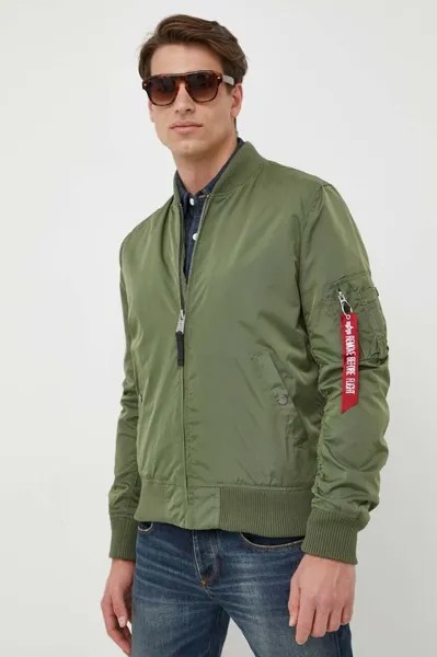 Куртка-бомбер MA-1 TT Alpha Industries, зеленый