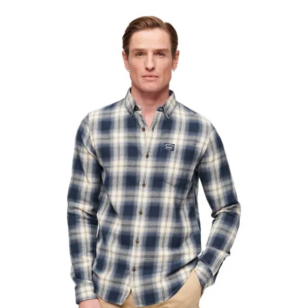 Рубашка с длинным рукавом Superdry Cotton Lumberjack, синий