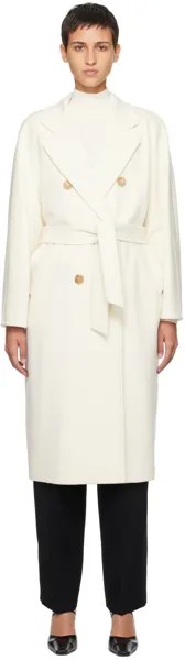 Кремово-белое пальто Madame Max Mara
