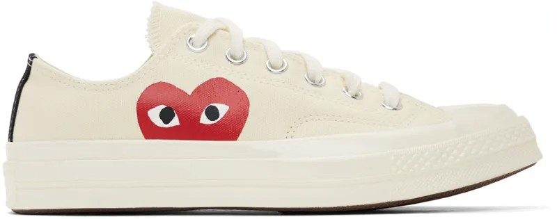 Кроссовки Off-White Converse Edition Half Heart Chuck 70 Low Comme des Garçons Play