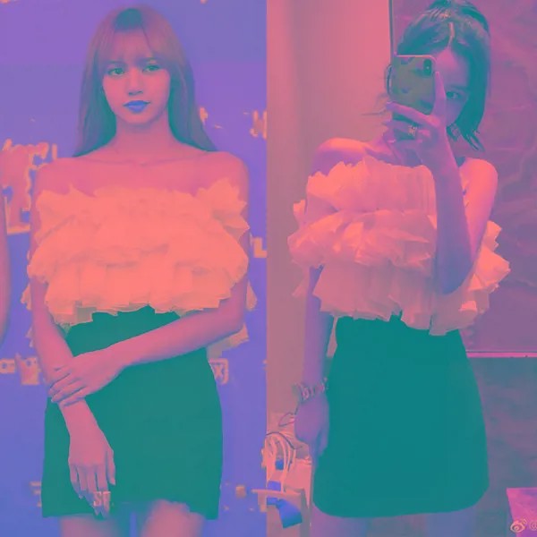 Корейское летнее пикантное женское облегающее мини-платье Kpop LISA с поясом, вечерние платья без бретелек, кружевное платье в стиле пэчворк
