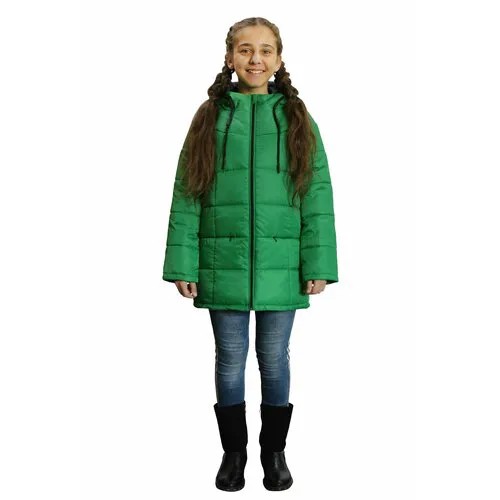 Куртка Эврика, размер 140-72-60, зеленый