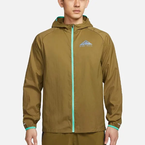 Куртка Nike Trail Aireez Men's Lightweight Trail Running, коричневый/голубой