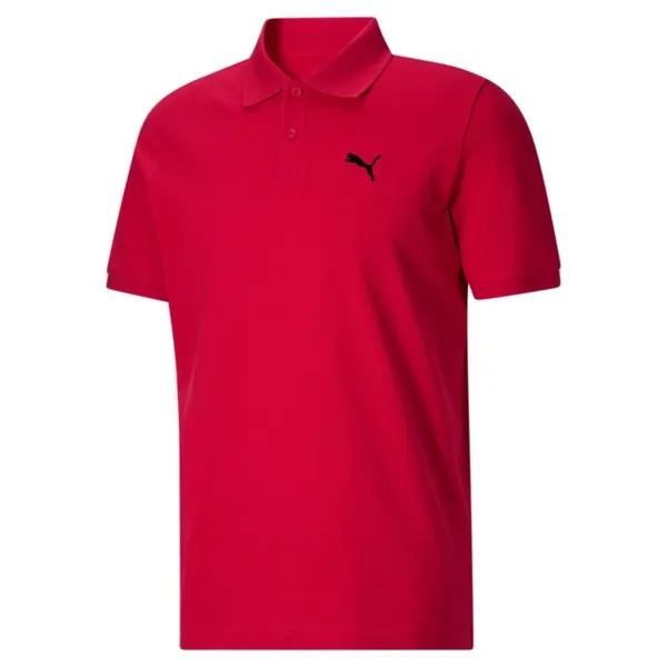 Мужская рубашка-поло из пике PUMA Essential, цвет For All Time Red