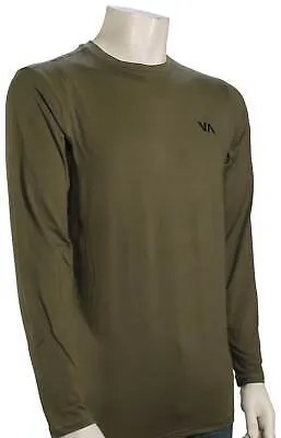 Футболка RVCA Sport Vent LS — оливковая — новинка