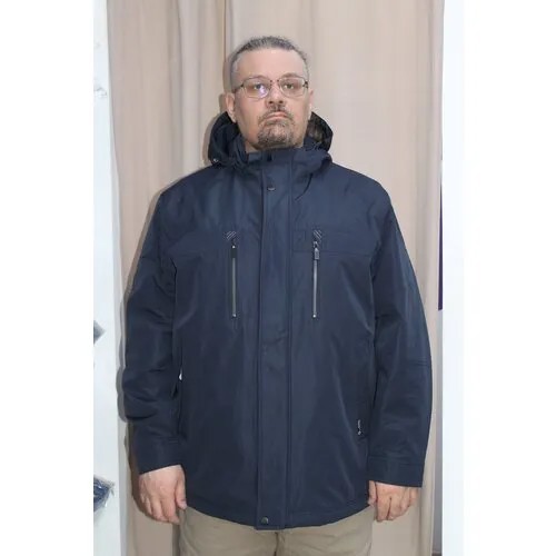 Парка , размер 60, синий