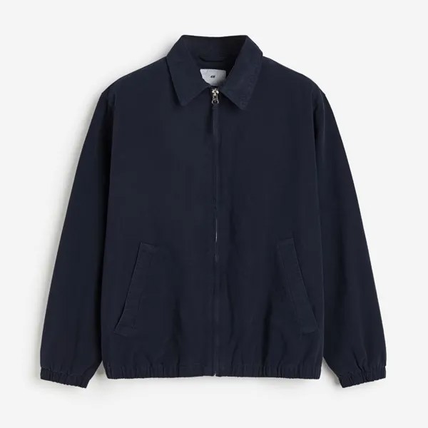 Куртка H&M Loose Fit Twill, темно-синий