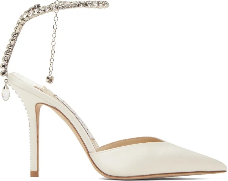 Белые туфли Saeda 100 Jimmy Choo
