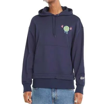 Puma Downtown Graphic French Terry Pullover Hoodie Mens Blue Casual Outerwear 53