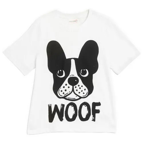 Футболка COCCODRILLO W20143201BAB BASIC BOY для мальчика, цвет белый, размер 128