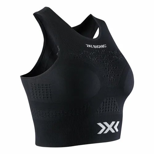 Термобелье топ X-bionic Energizer 4.0 Fitness Crop Top Wmn, влагоотводящий материал, размер S, черный