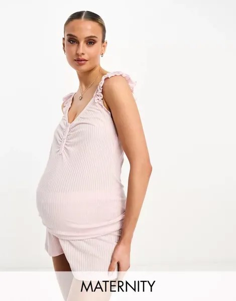 Mama.licious Розовая пижама для беременных с функцией кормления