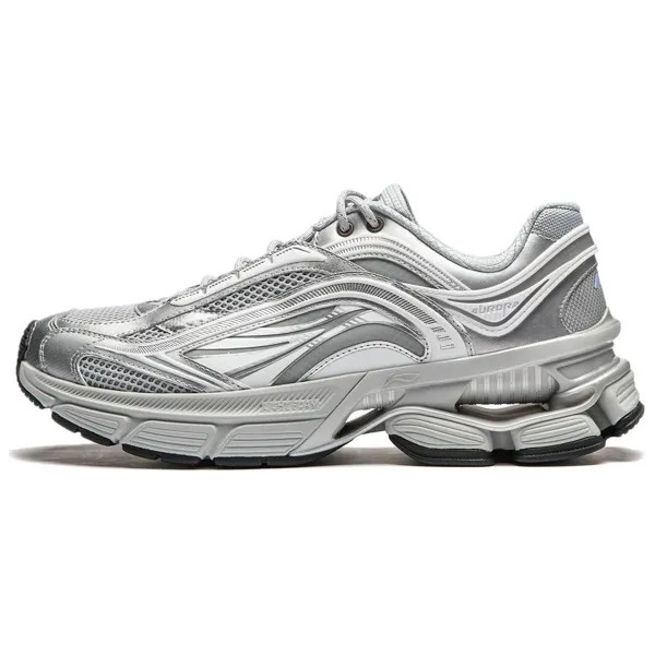 Кроссовки LINING Aurora RENEW Lifestyle Shoes Men Low-top Silver, серебряный