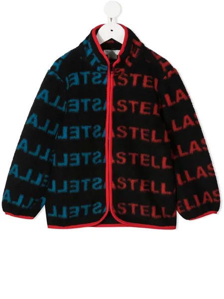 Stella McCartney Kids кардиган на молнии с логотипом
