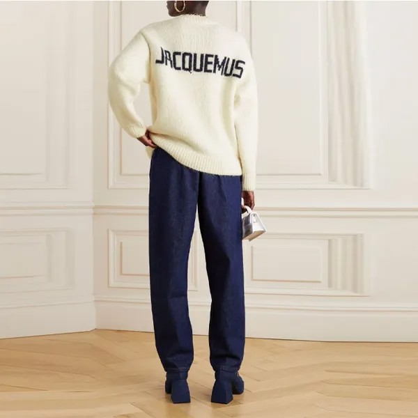 Свитер женский молочно-белый Jacquemus