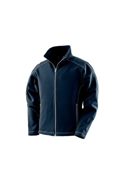 Куртка Work-Guard Treble Stitch Soft Shell Result, темно-синий