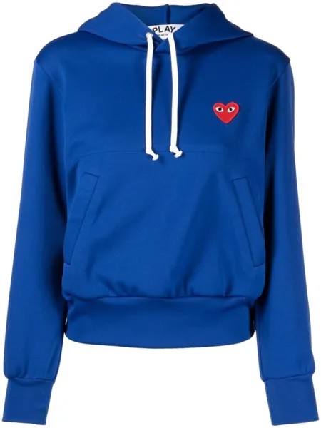 Comme Des Garçons Play худи с нашивкой-логотипом, синий
