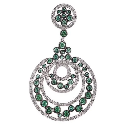 Серебряная цепочка с подвеской с кубическим цирконием TP602847-1-TSP-001-WG JV