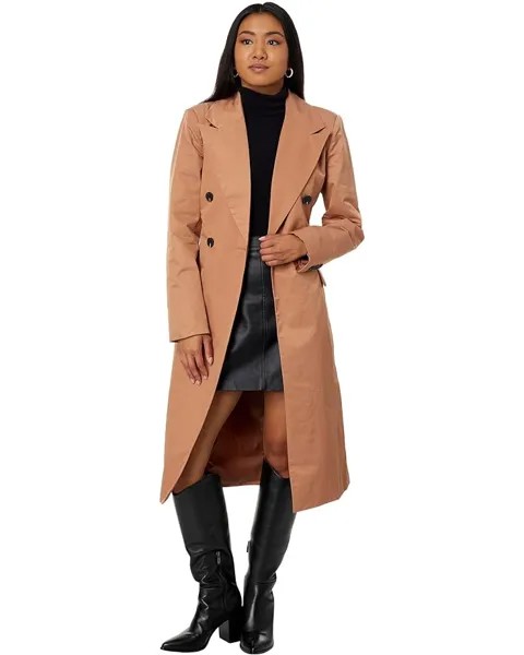 Пальто Avec Les Filles Stretch Cotton Belted Trench, цвет Maple