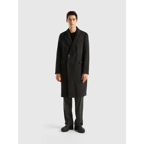 Пальто UNITED COLORS OF BENETTON, размер 54, серый
