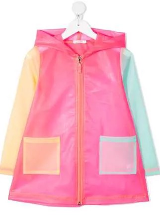 Billieblush куртка в стиле колор-блок с капюшоном