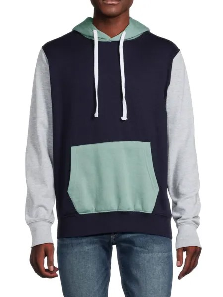 Толстовка с цветными блоками Fleece Factory, цвет Grey Multi
