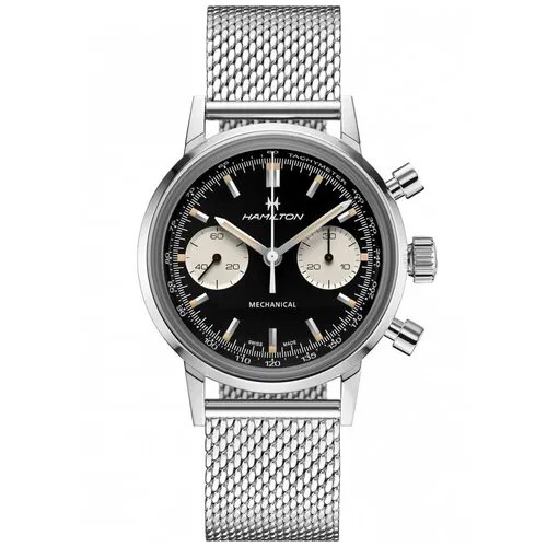 Наручные часы Hamilton мужские Часы Hamilton Intra-Matic Chronograph H H38429130 механические, хронограф, автоподзавод