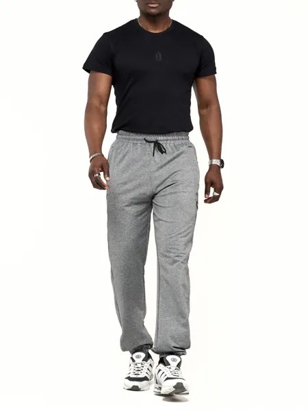 Спортивные брюки мужские NoBrand AD006 серые 56 RU
