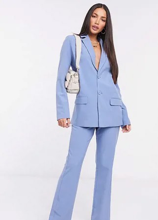 Широкие брюки от комплекта Fashion Union Tall-Голубой