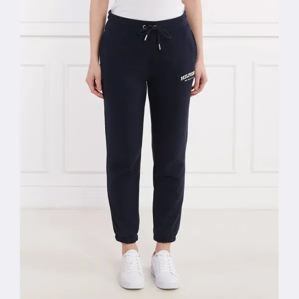 Спортивные брюки прямого кроя Reg Monotype из флока Tommy Hilfiger, синий