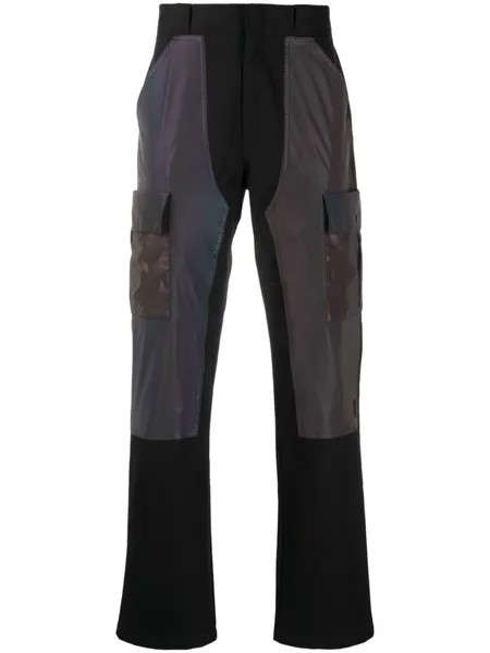 Marcelo Burlon County of Milan брюки карго прямого кроя, черный