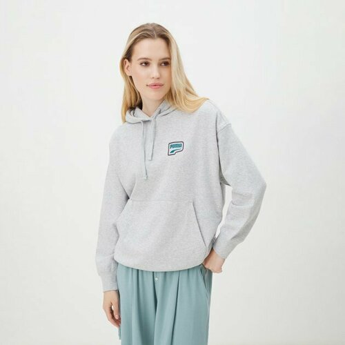 Худи PUMA, размер L, серый