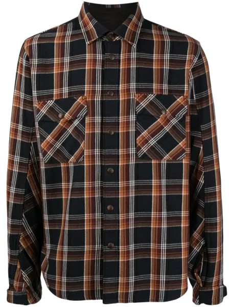 Rag & bone рубашка в клетку, разноцветный