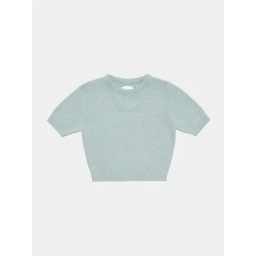 Свитер AMOMENTO Back Cut-Out Pullover, размер XS, голубой