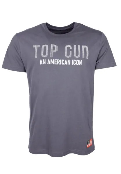 Футболка с принтом TOP GUN, синий