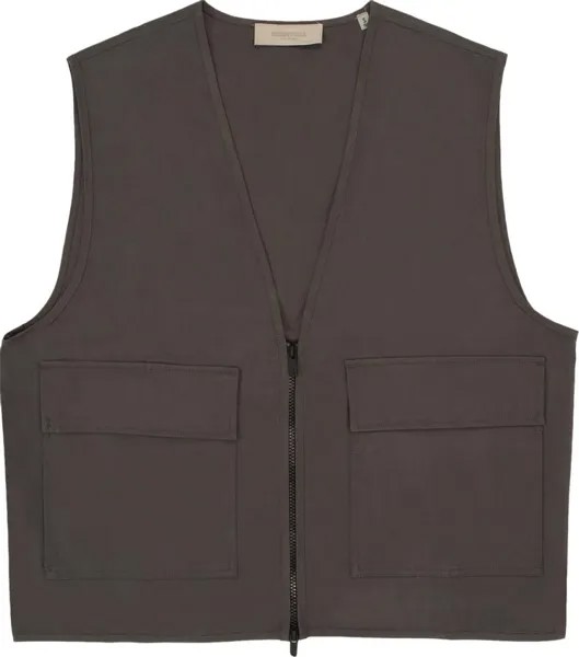 Жилет Fear of God Essentials Work Vest 'Iron', черный