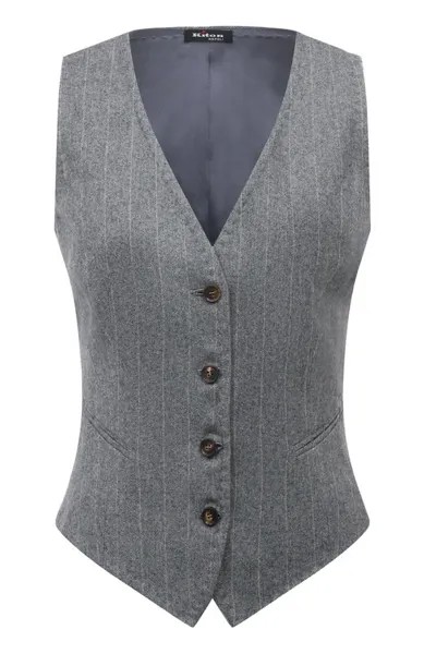 Жилет из шерсти и вискозы Kiton