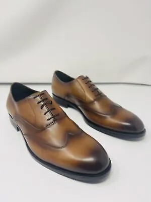 DYLAN GRAY Мужские коричневые кожаные оксфорды на каблуке Fresco Wingtip с носком на каблуке 11,5 м