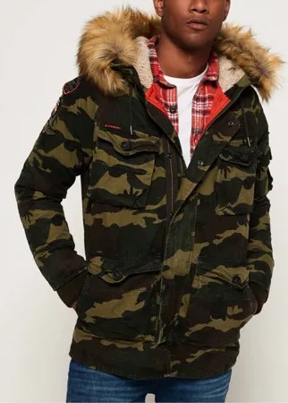 Парка мужская Superdry M50003NR-UN2 зеленая XS
