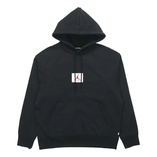 Толстовка Air Jordan Fleece Pullover hooded Casual Black, черный
