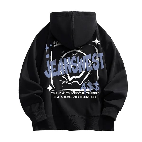 Jeanswest Толстовка унисекс Jean West, Белый+Серый