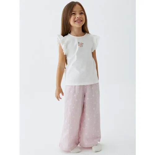 Пижама  Sela, размер 104/110, розовый, белый