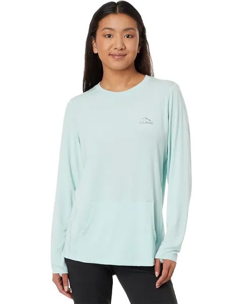 Лонгслив L.L.Bean Tropicwear Comfort Crew, цвет Pale Turquoise