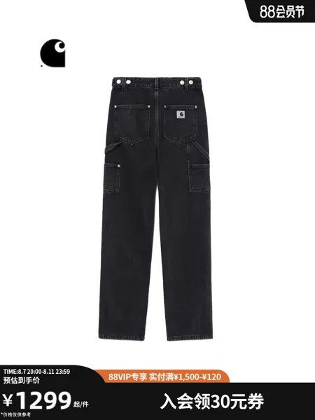 Джинсы женские Carhartt WIP с логотипом и множеством карманов, синий