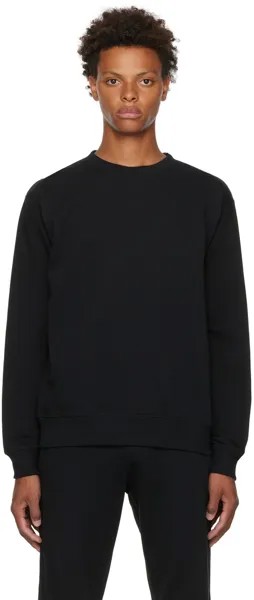 Черный хлопковый свитшот Dries Van Noten