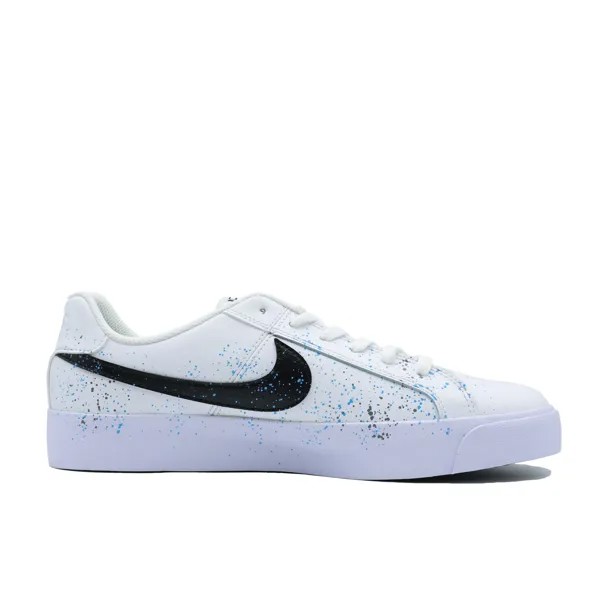 Кроссовки Nike Court Royale Skateboarding Shoes Unisex Low-top Black/white/blue, синий