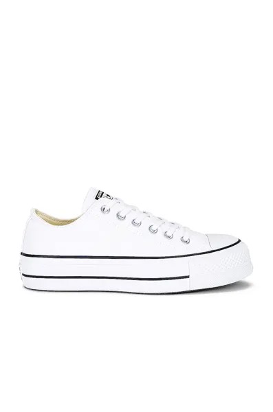 Кроссовки Converse Chuck Taylor All Star Platform Canvas Low Tops, цвет White & Black