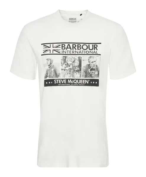 Футболка со Стивом Маккуином Barbour, белый