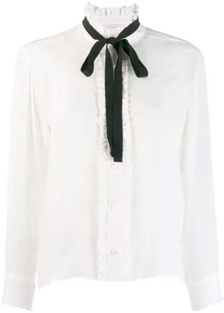 SANDRO блузка с длинными рукавами и бантом